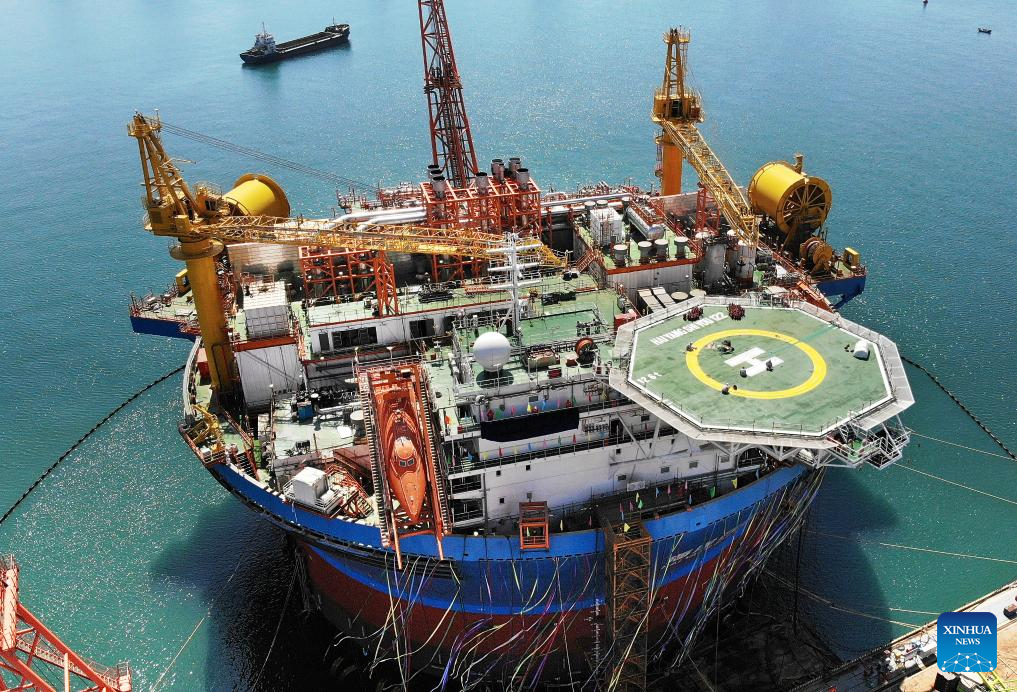 Asia's first cylindrical FPSO facility completed in E China