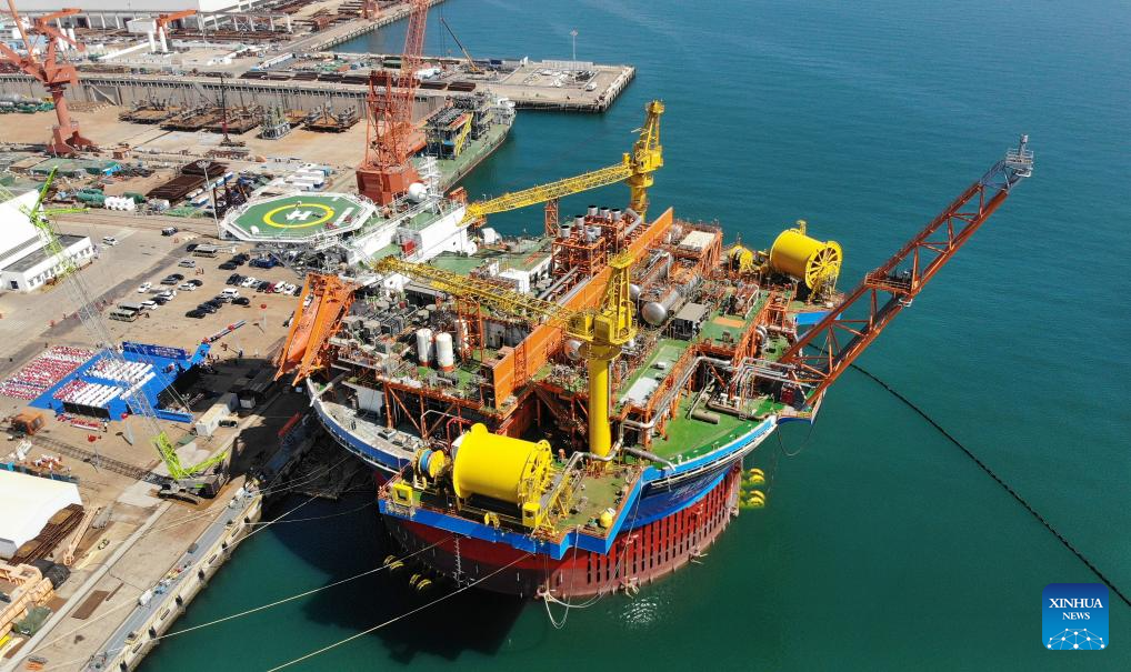 Asia's first cylindrical FPSO facility completed in E China