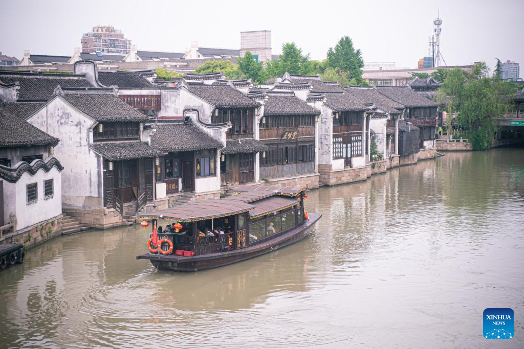 Revitalized Yuehe historical area becomes tourist attraction in Jiaxing, E China