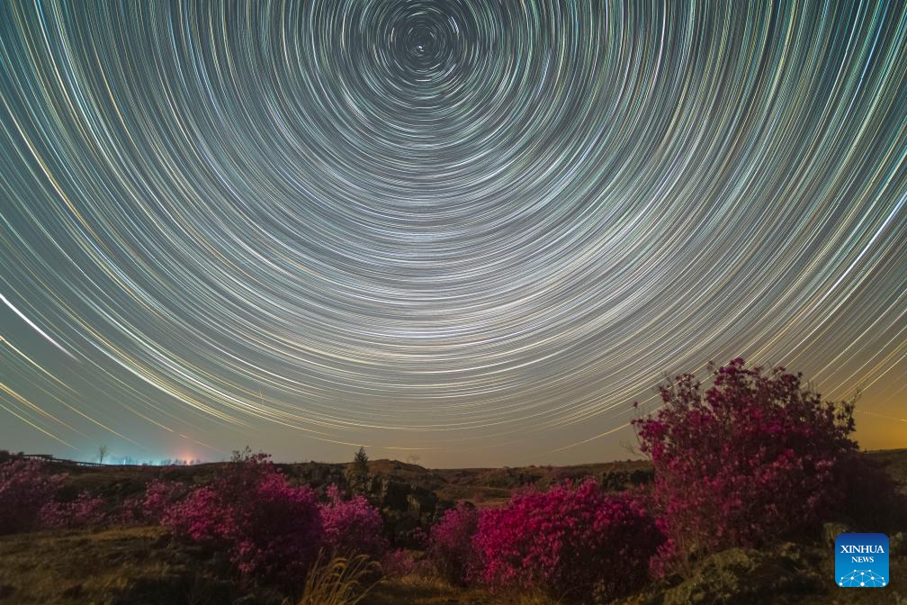 Scenery of starry sky in Heilongjiang