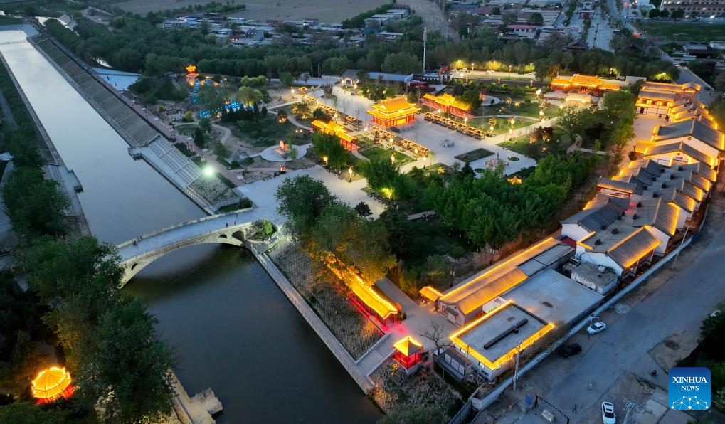 A glimpse of Zhaozhou Bridge scenic area in Hebei, N China