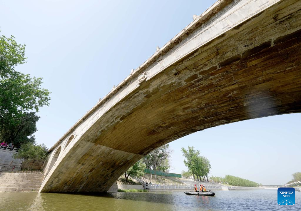 A glimpse of Zhaozhou Bridge scenic area in Hebei, N China