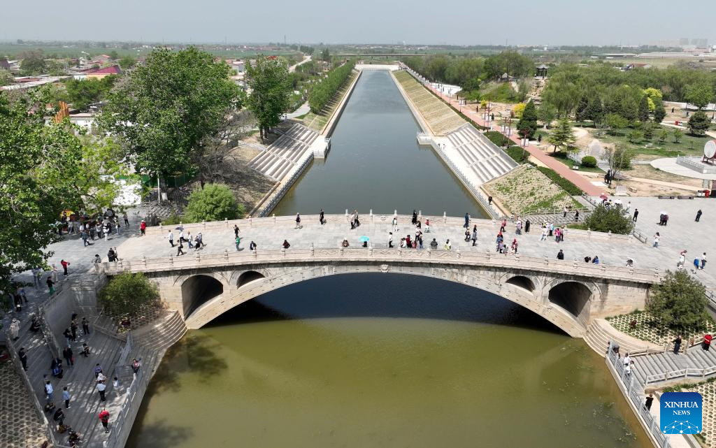 A glimpse of Zhaozhou Bridge scenic area in Hebei, N China