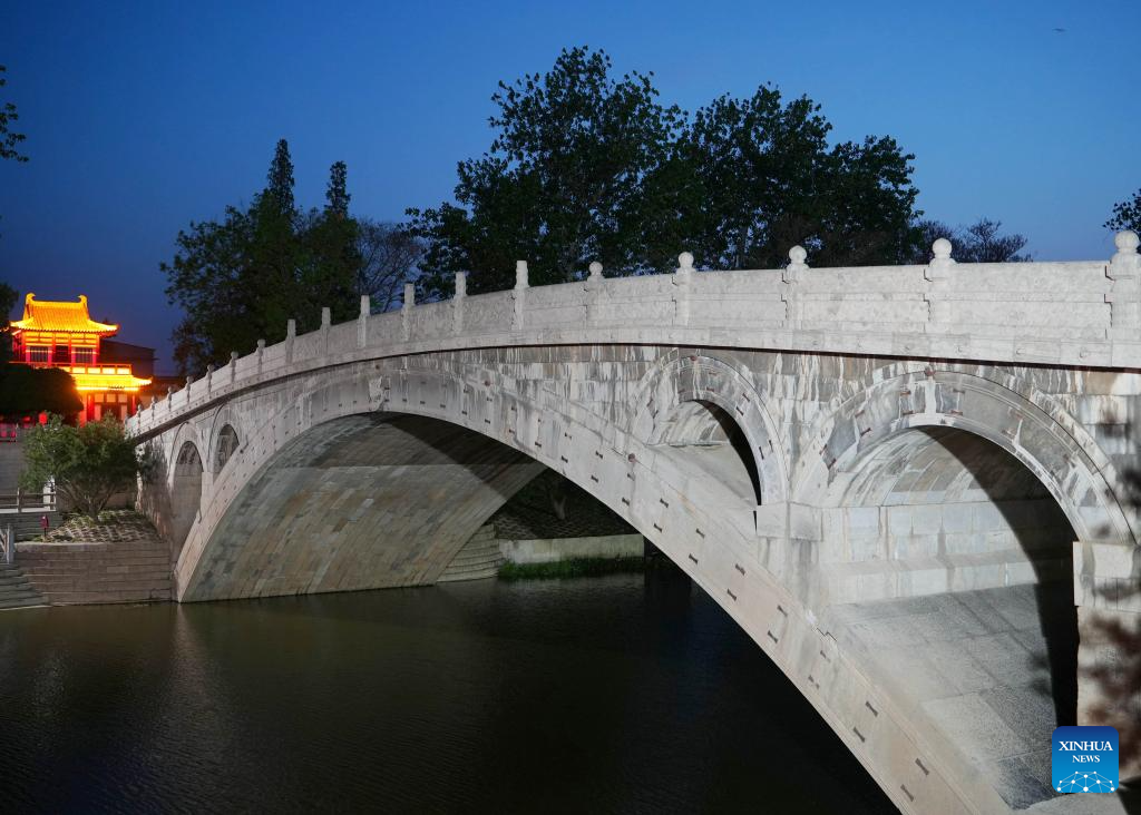 A glimpse of Zhaozhou Bridge scenic area in Hebei, N China