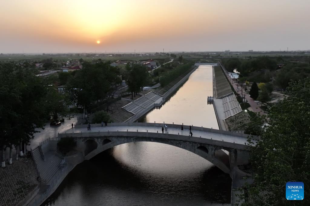 A glimpse of Zhaozhou Bridge scenic area in Hebei, N China