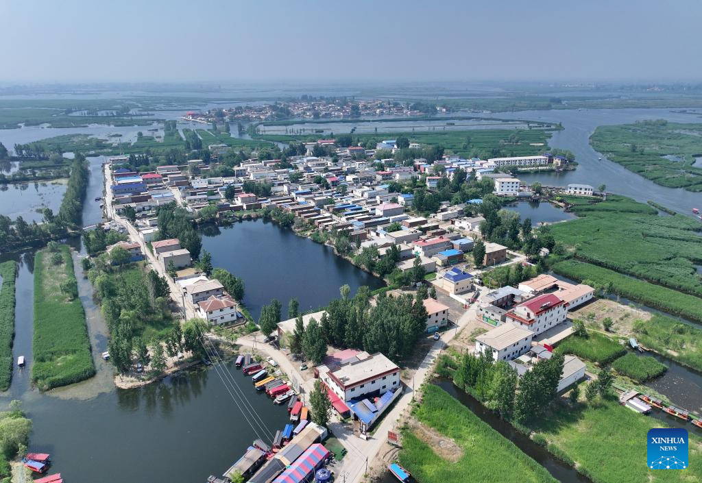 Water quality of Baiyangdian Lake in north China improves after protection activities