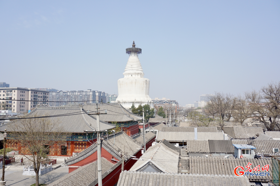 Scenery of Baita Temple in Beijing