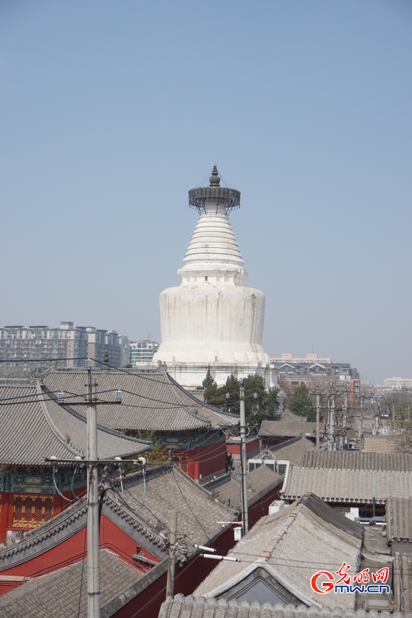 Scenery of Baita Temple in Beijing