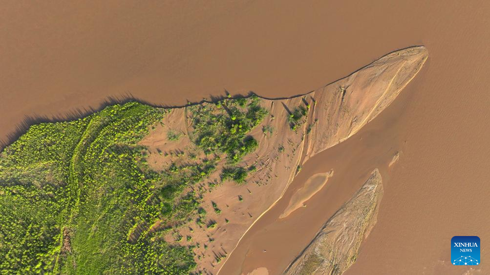 Scenery of Yellow River in Yinchuan, NW China