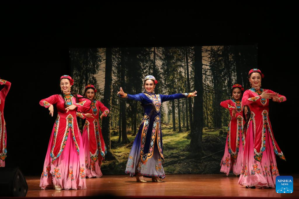 Artists from China's Xinjiang present performance in Türkiye's Istanbul