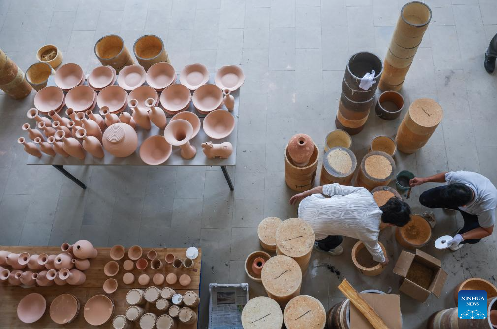 Celadon porcelain making in Cixi, east China