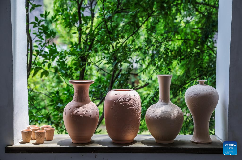 Celadon porcelain making in Cixi, east China