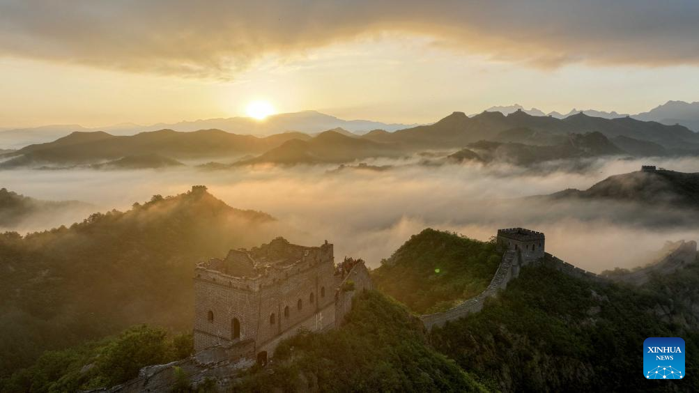 Scenery of Jinshanling section of Great Wall in north China's Hebei