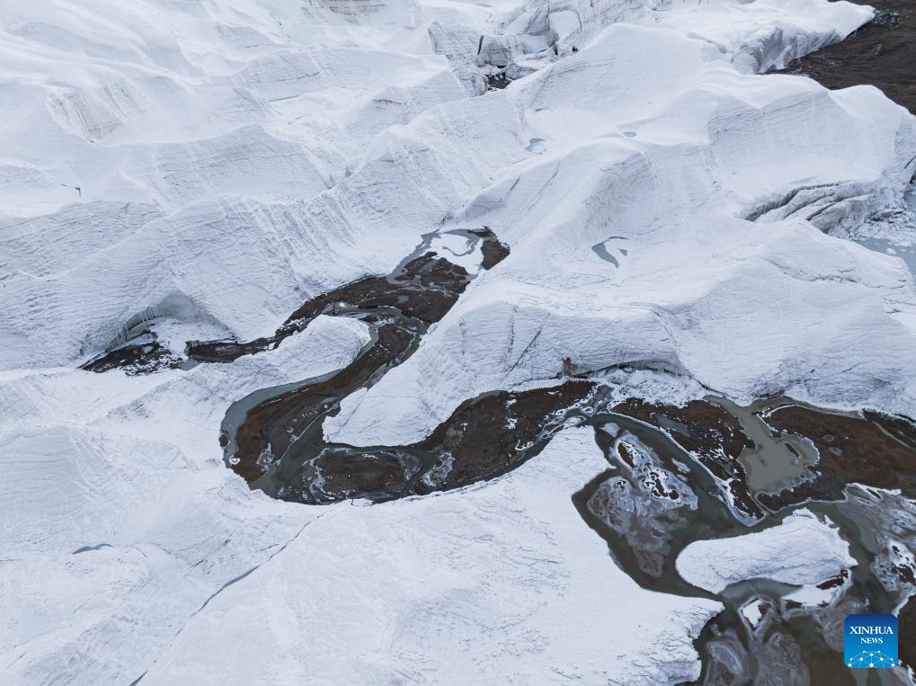 View of Purog Kangri Glacier in China's Xizang