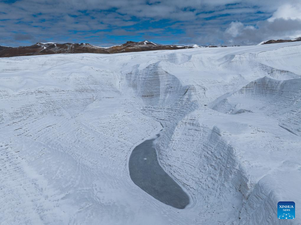 View of Purog Kangri Glacier in China's Xizang