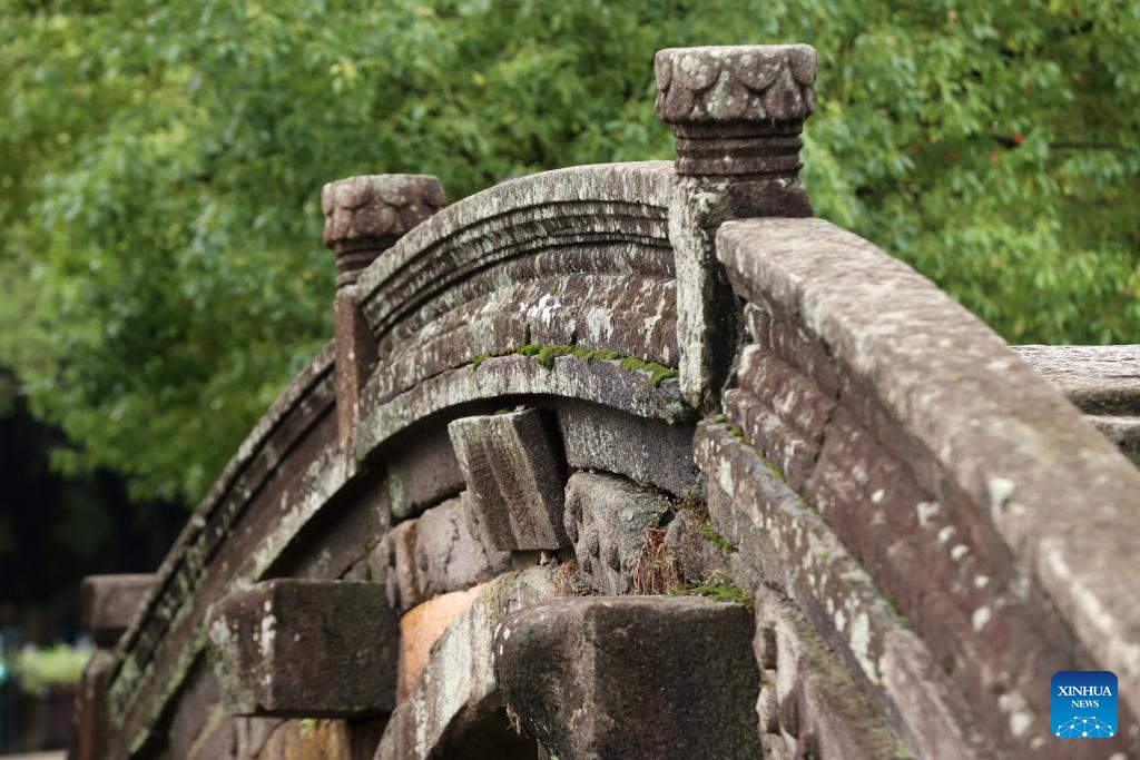 Ancient stone bridges under well protection in east China's Zhejiang