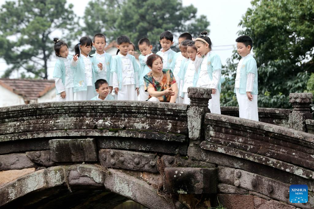 Ancient stone bridges under well protection in east China's Zhejiang