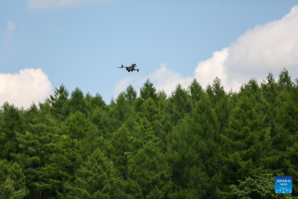 Deploying drone for forest patrolling reduces disaster risks in NE China's Yichun