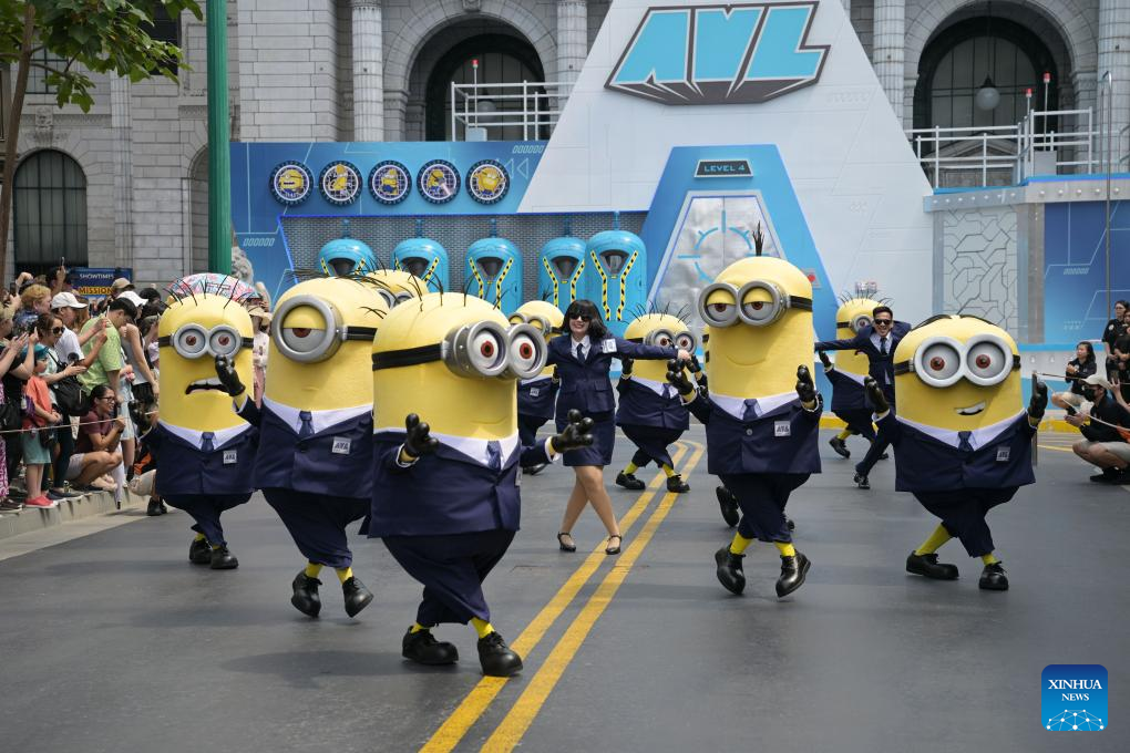 Celebrations for upcoming screening of animation movie Despicable Me 4 held in Singapore