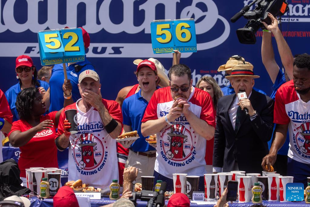 New York hot dog eating contest sees new face of champion