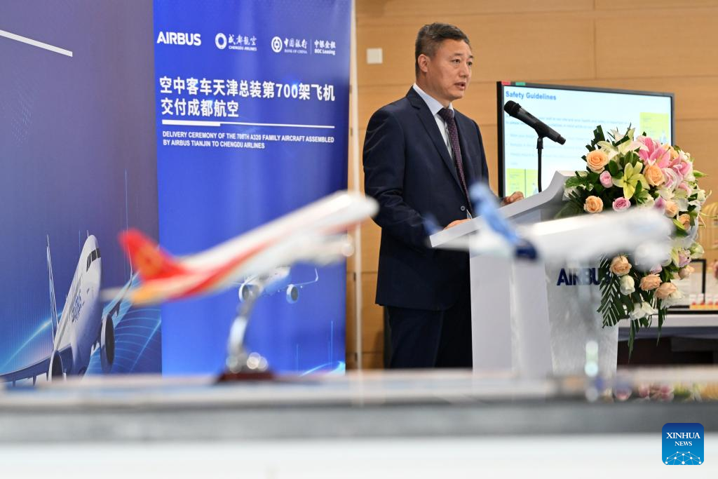 Airbus delivers 700th China