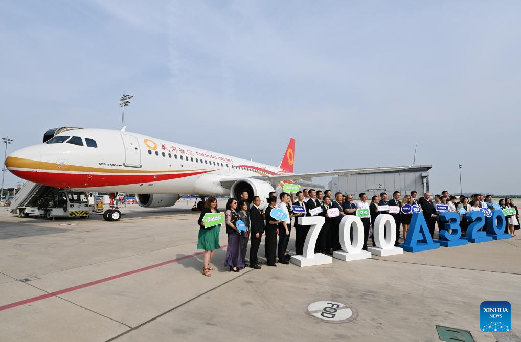 Airbus delivers 700th China-assembled A320 family aircraft