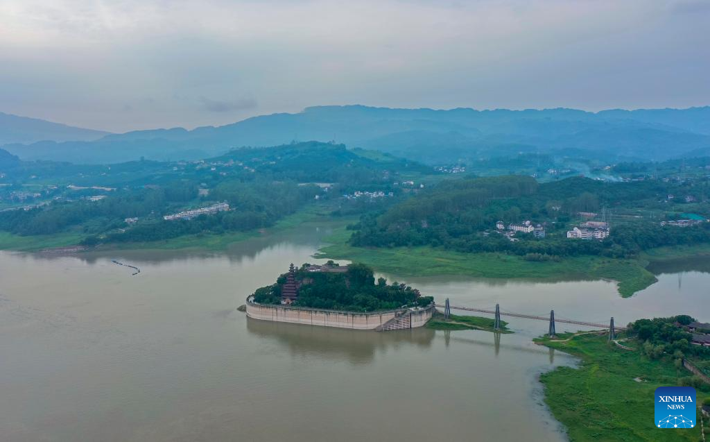 Scenery of Shibaozhai in Chongqing, SW China