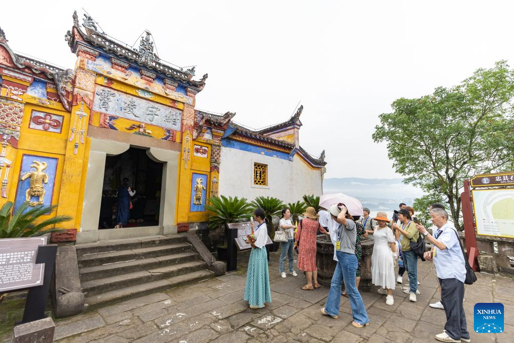 Scenery of Shibaozhai in Chongqing, SW China