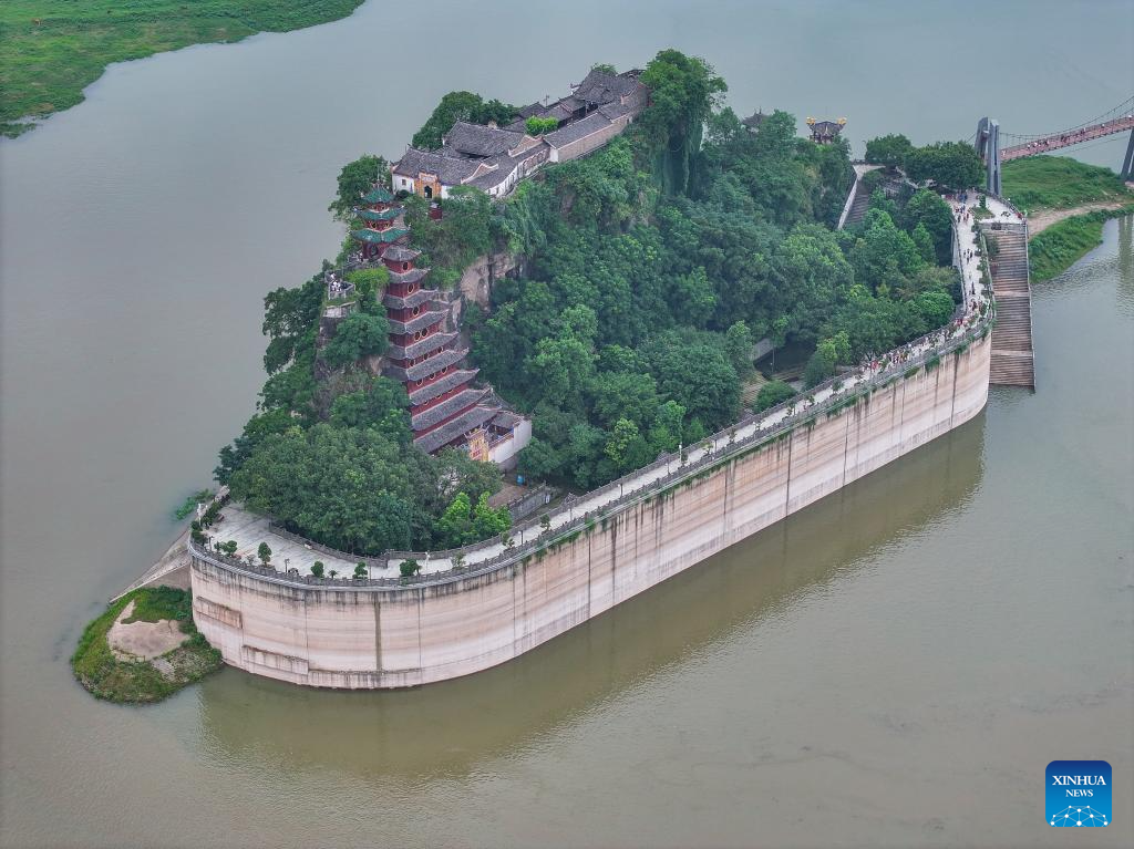 Scenery of Shibaozhai in Chongqing, SW China