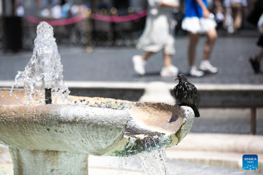 Heatwave hits Rome, Italy