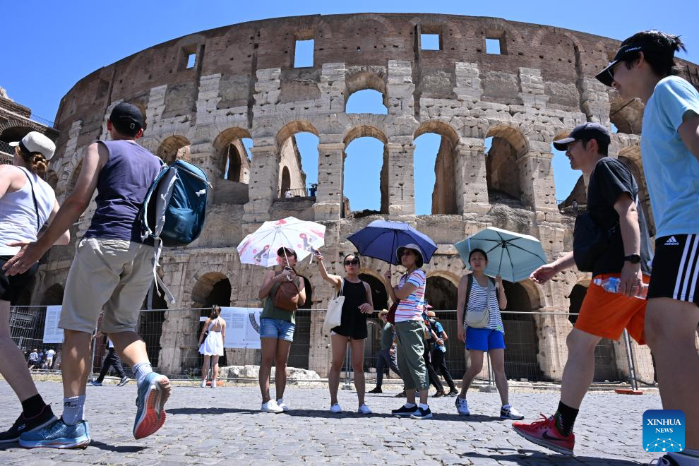 Heatwave hits Rome, Italy