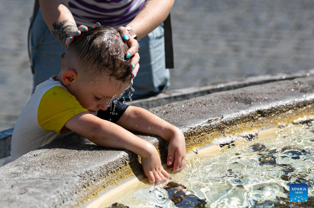 Heatwave hits Rome, Italy