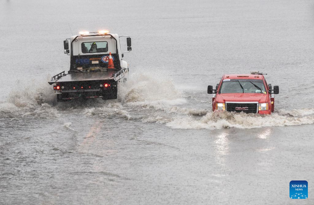 Heavy rain hits Toronto, Canada