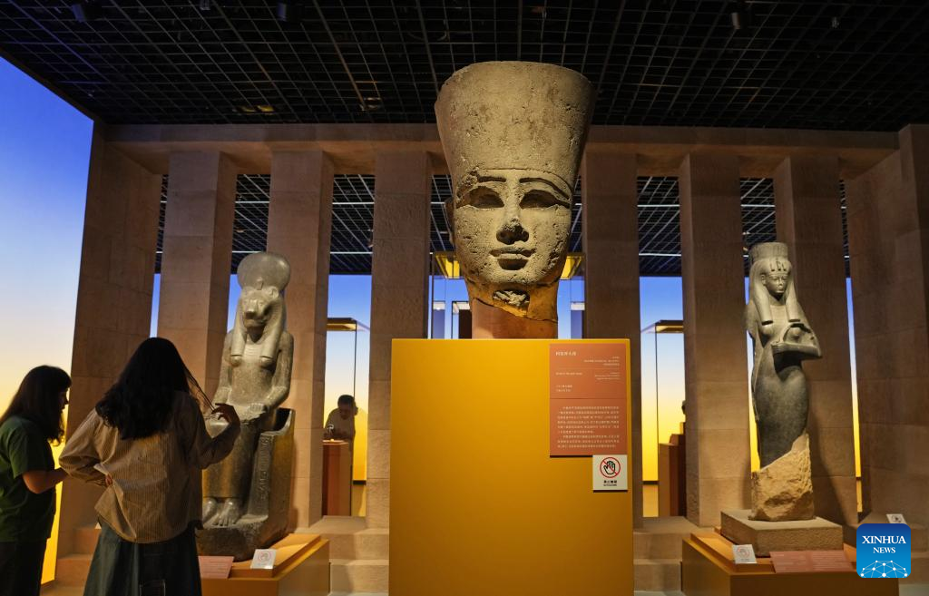 China Focus: Grand exhibition on ancient Egyptian civilization opens in Shanghai