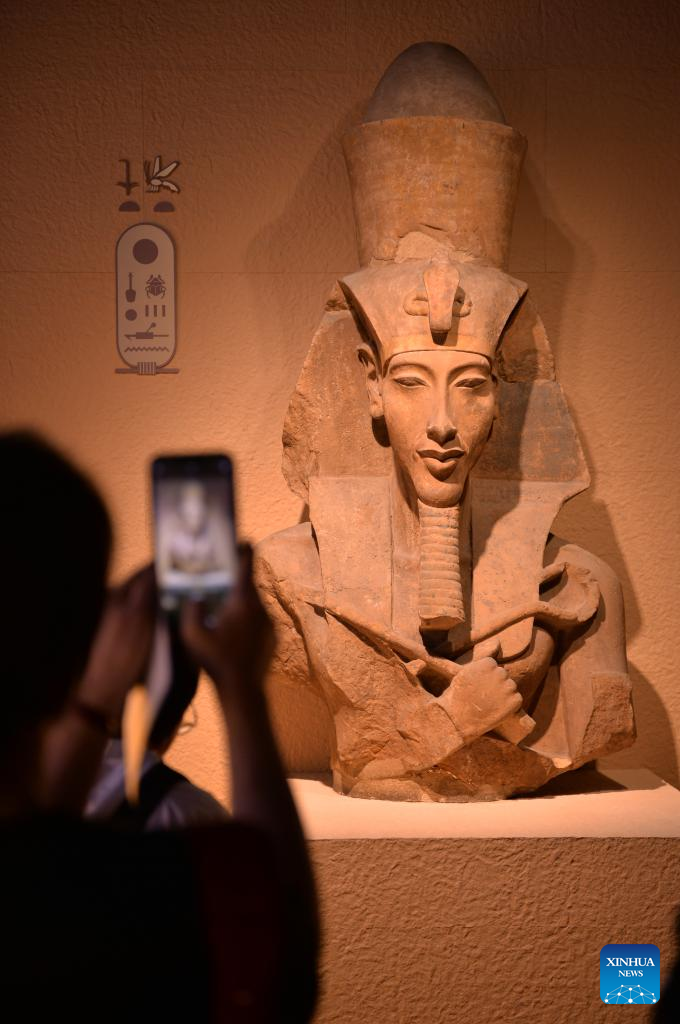 China Focus: Grand exhibition on ancient Egyptian civilization opens in Shanghai