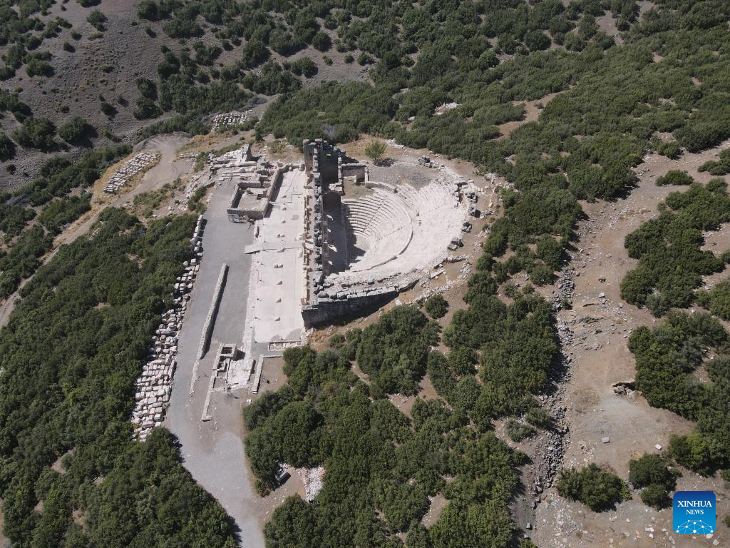 View of ancient city of Kibyra in Burdur, Türkiye