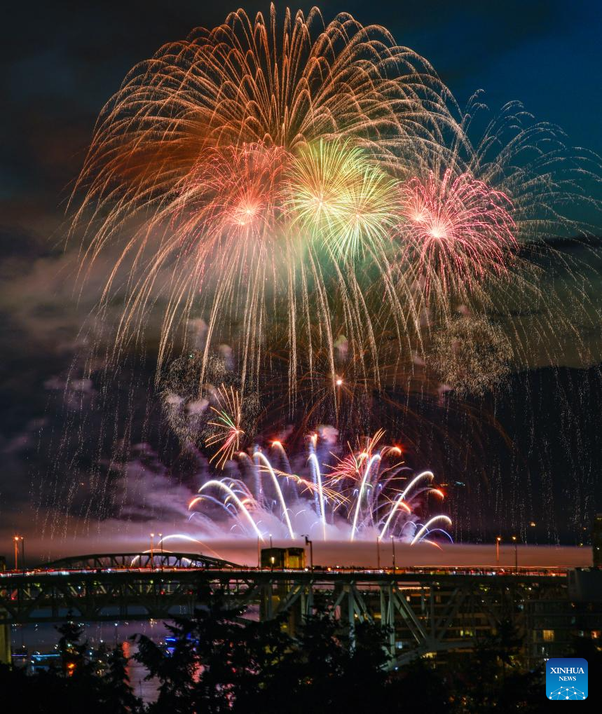 Highlights of Vancouver's summer fireworks festival Celebration of Light in Canada