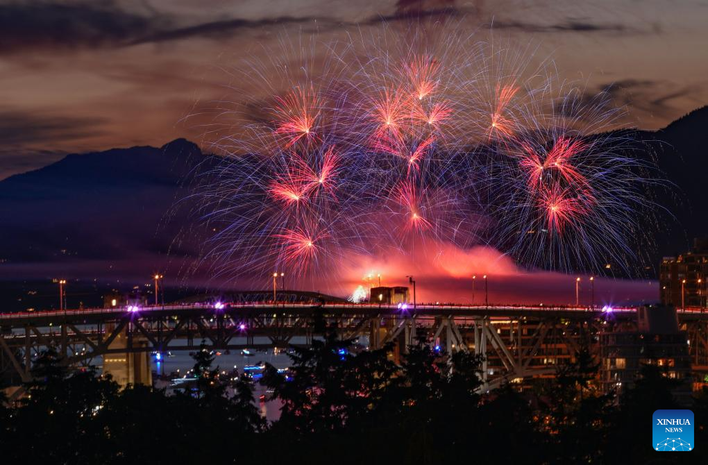 Highlights of Vancouver's summer fireworks festival Celebration of Light in Canada