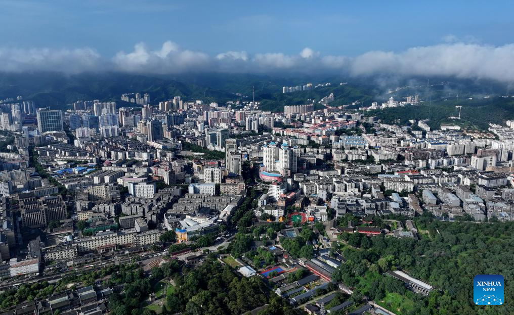 In pics: aerial view of north China's Chengde