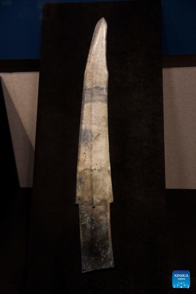 Artifacts exhibited at Sanxingdui Museum in Sichuan