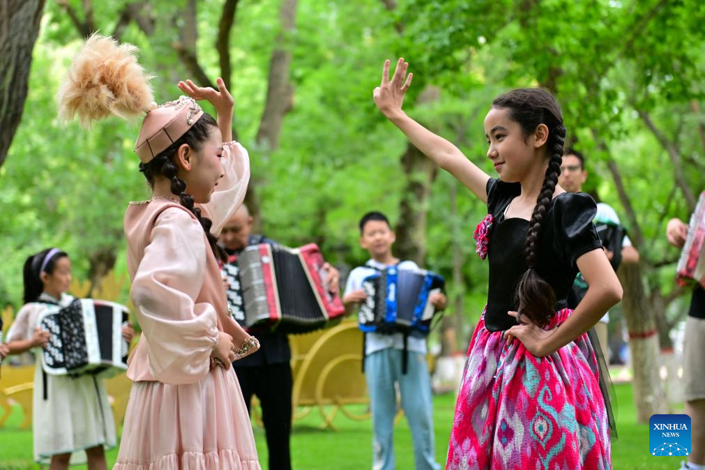 Tacheng City promotes accordion culture, tourism in NW China's Xinjiang