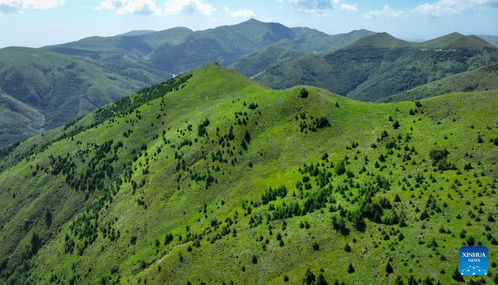 View of Nanhua Mountain in China's Ningxia