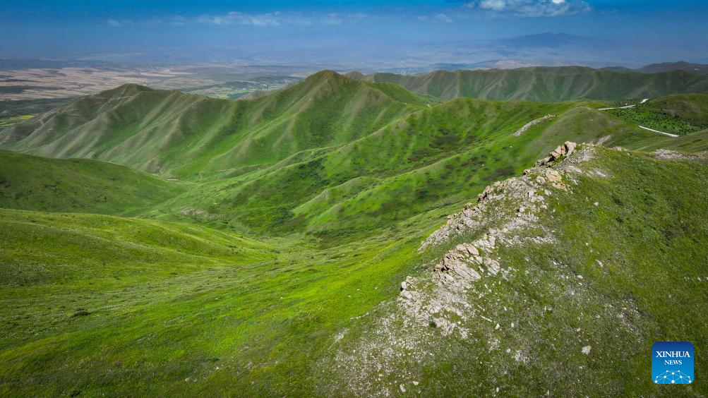 View of Nanhua Mountain in China's Ningxia