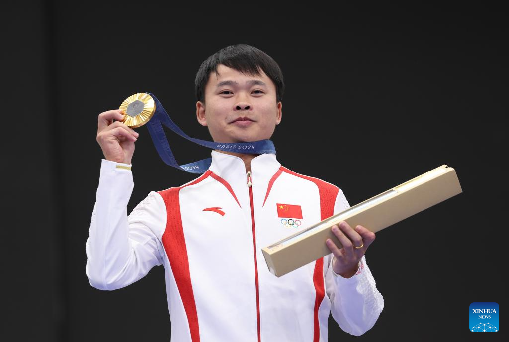 Olympics | China's Xie wins men's 10m air pistol gold at Paris Olympics