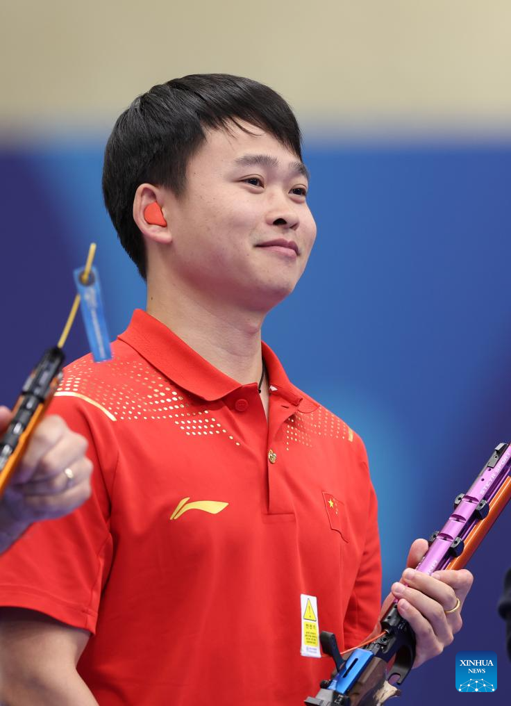 Olympics | China's Xie wins men's 10m air pistol gold at Paris Olympics