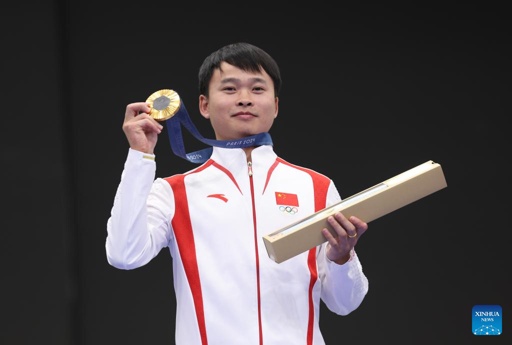 Olympics | China's Xie wins men's 10m air pistol gold at Paris Olympics