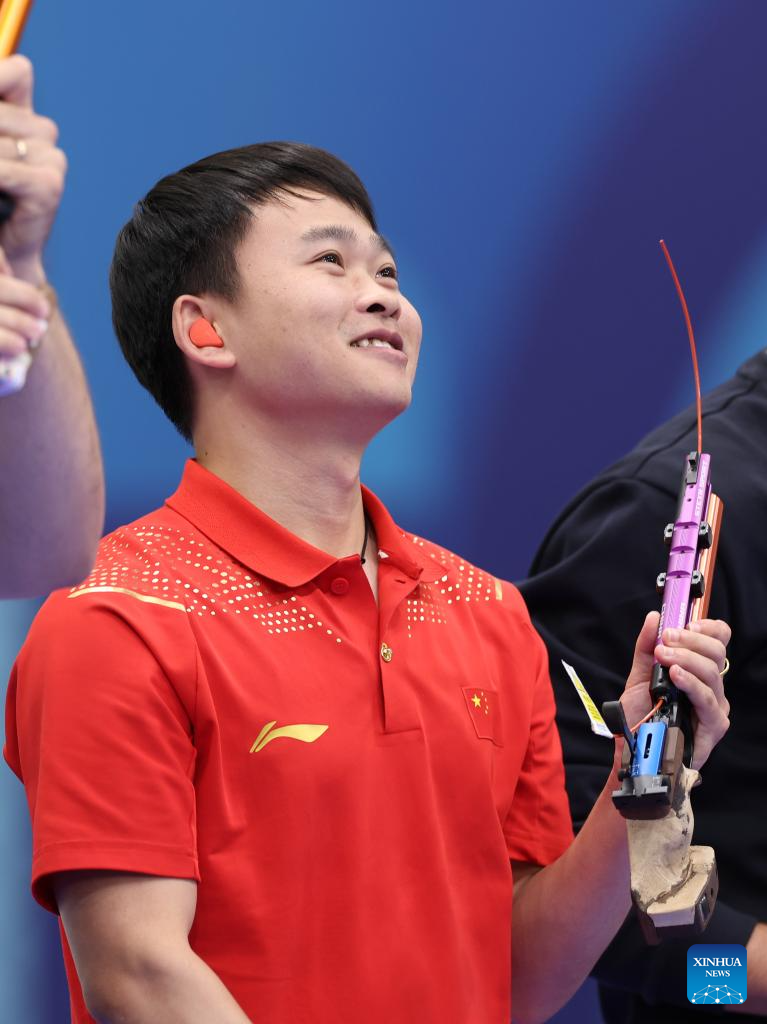 Olympics | China's Xie wins men's 10m air pistol gold at Paris Olympics