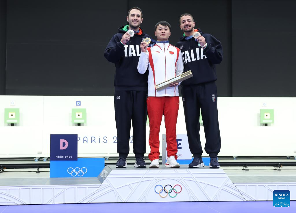 Olympics | China's Xie wins men's 10m air pistol gold at Paris Olympics