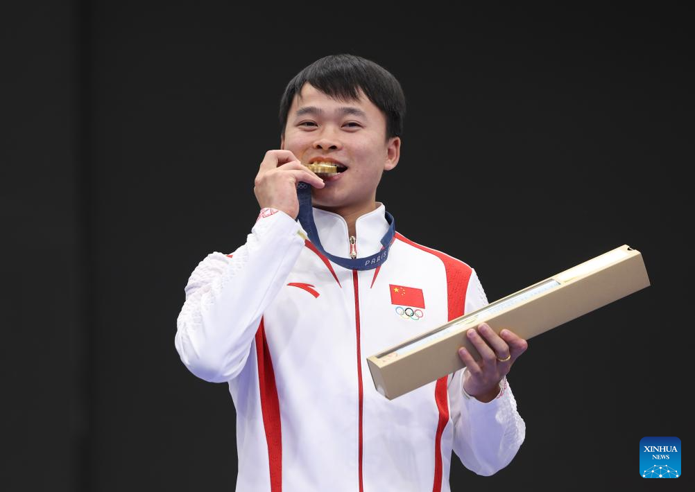 Olympics | China's Xie wins men's 10m air pistol gold at Paris Olympics