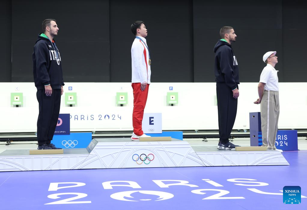 Olympics | China's Xie wins men's 10m air pistol gold at Paris Olympics